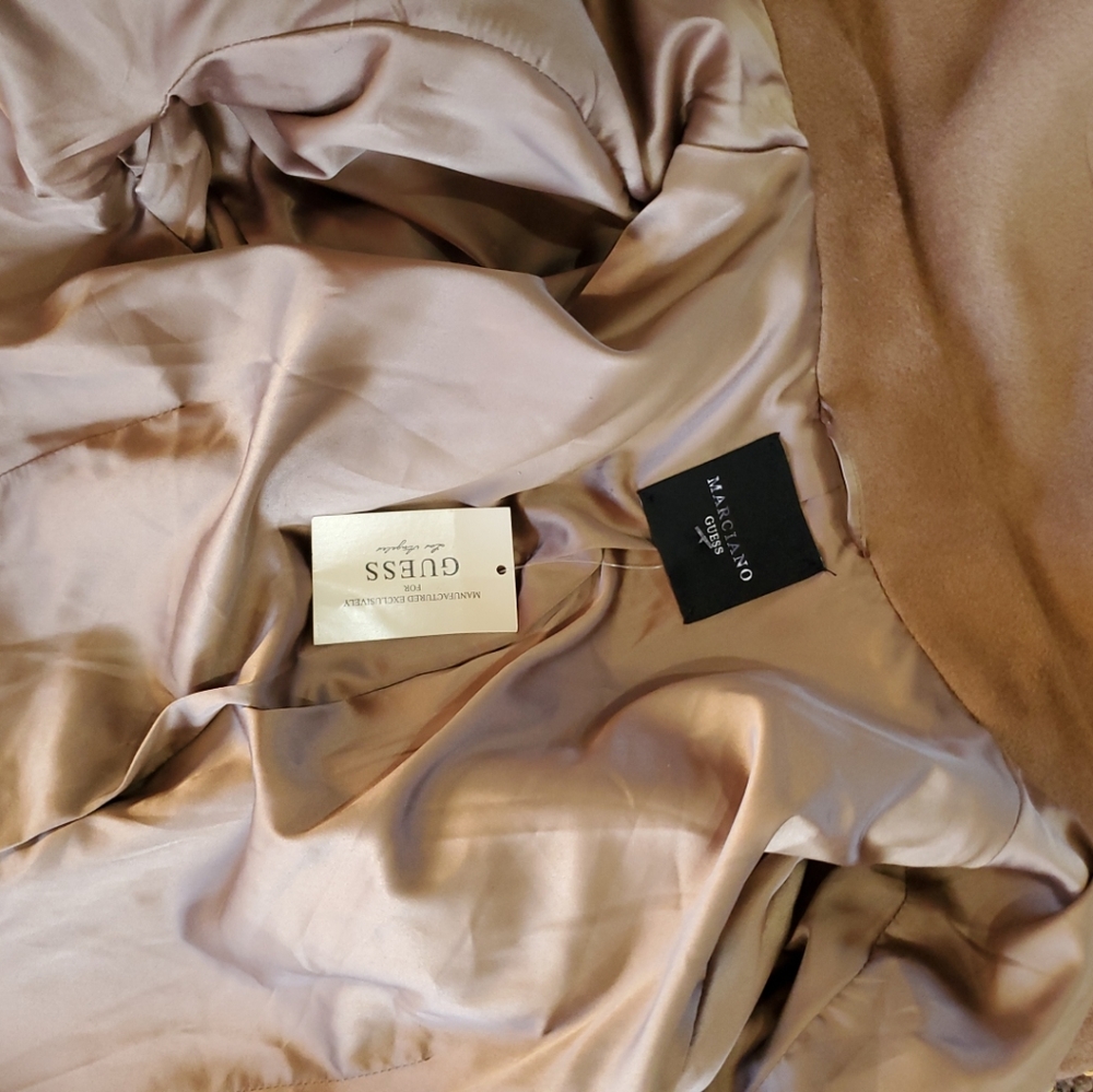 Marciano Guess Wool Blend Coat Beige | Women's Coats And Jackets - Picture 7 of 12